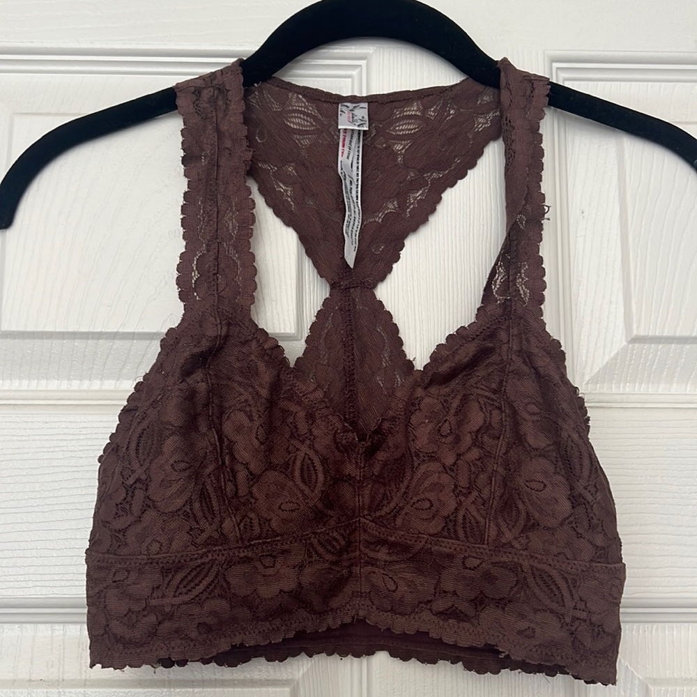 Free people racer back lace Bralette